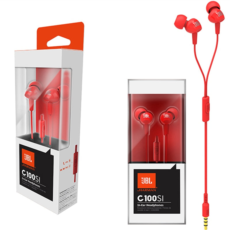 JBL 3.5mm Wired Stereo Earphones Deep Bass