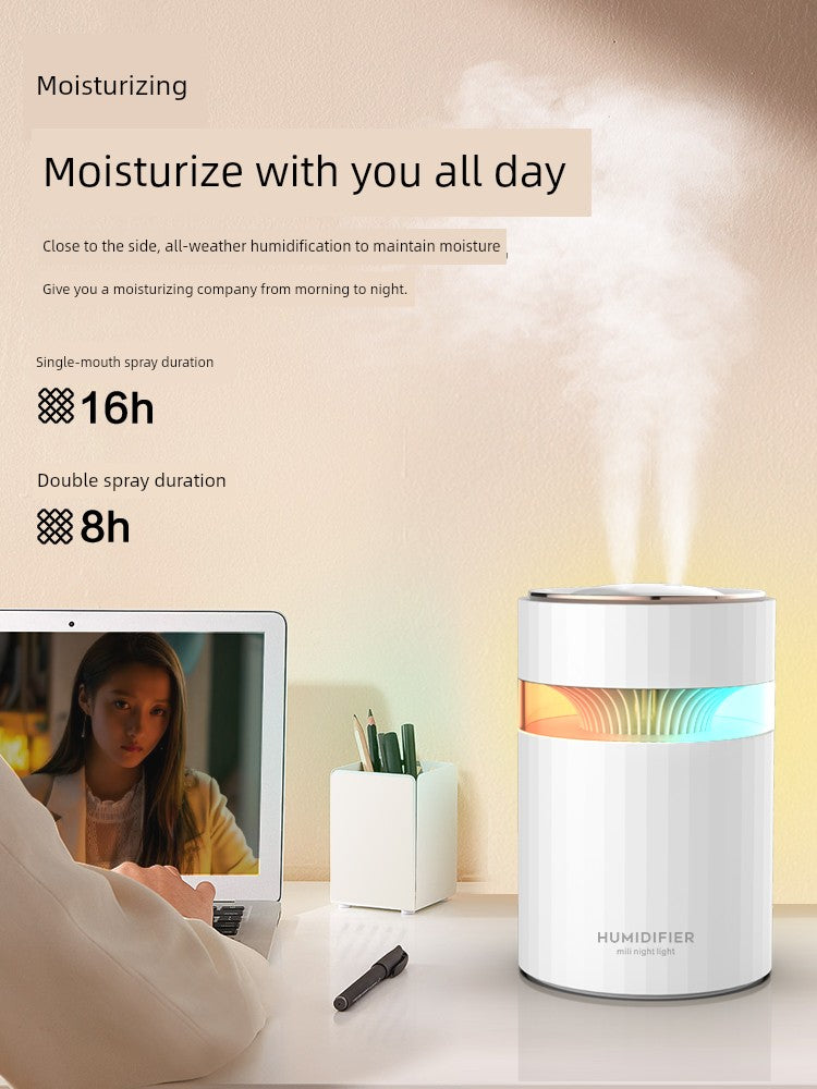 Wireless Portable Double Nozzle Mini Aroma Humidifier