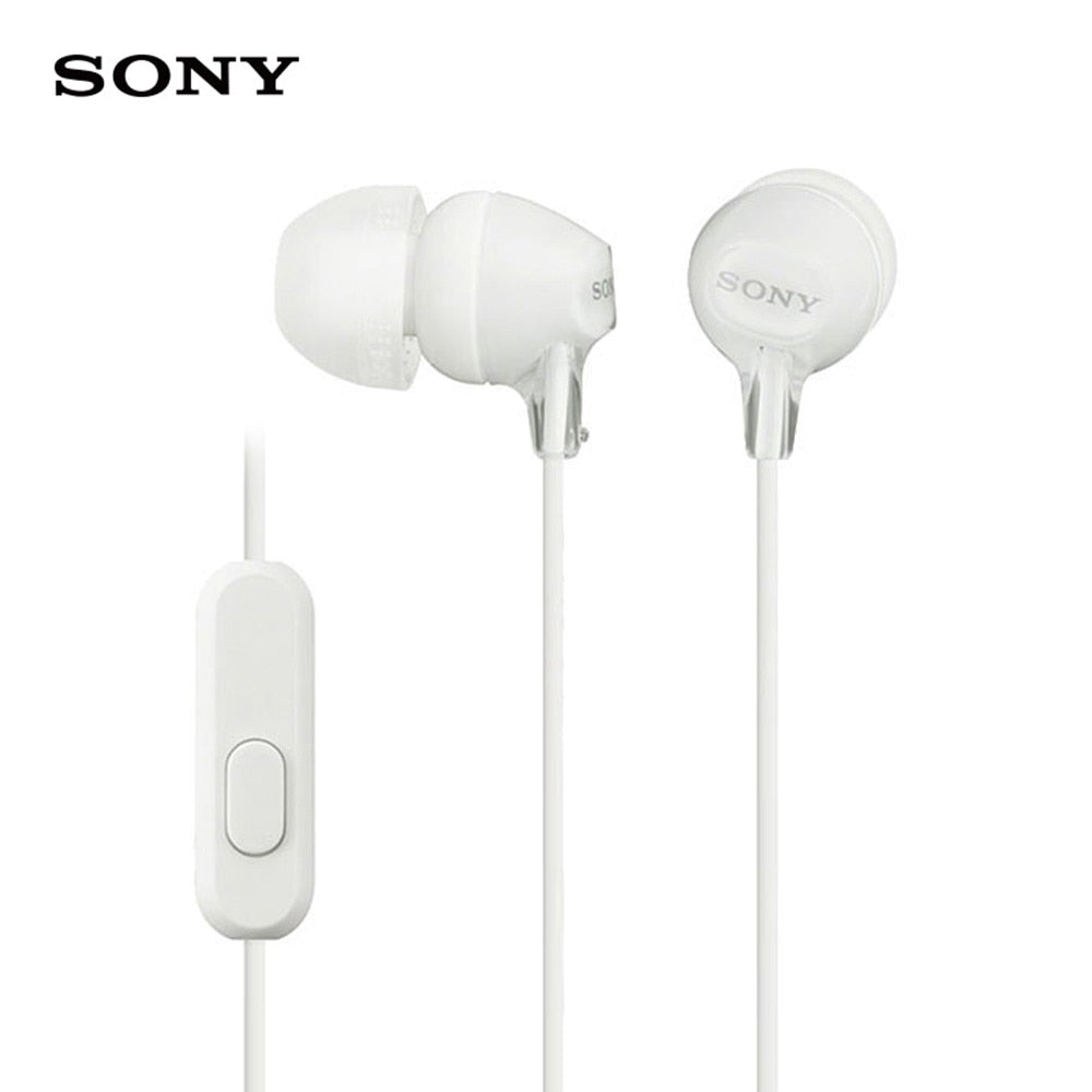 SONY MDR-EX15AP Stereo Earphones 3.5mm Wired Headset Sport Earbuds