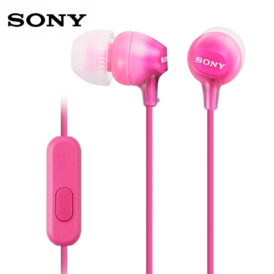 SONY MDR-EX15AP Stereo Earphones 3.5mm Wired Headset Sport Earbuds