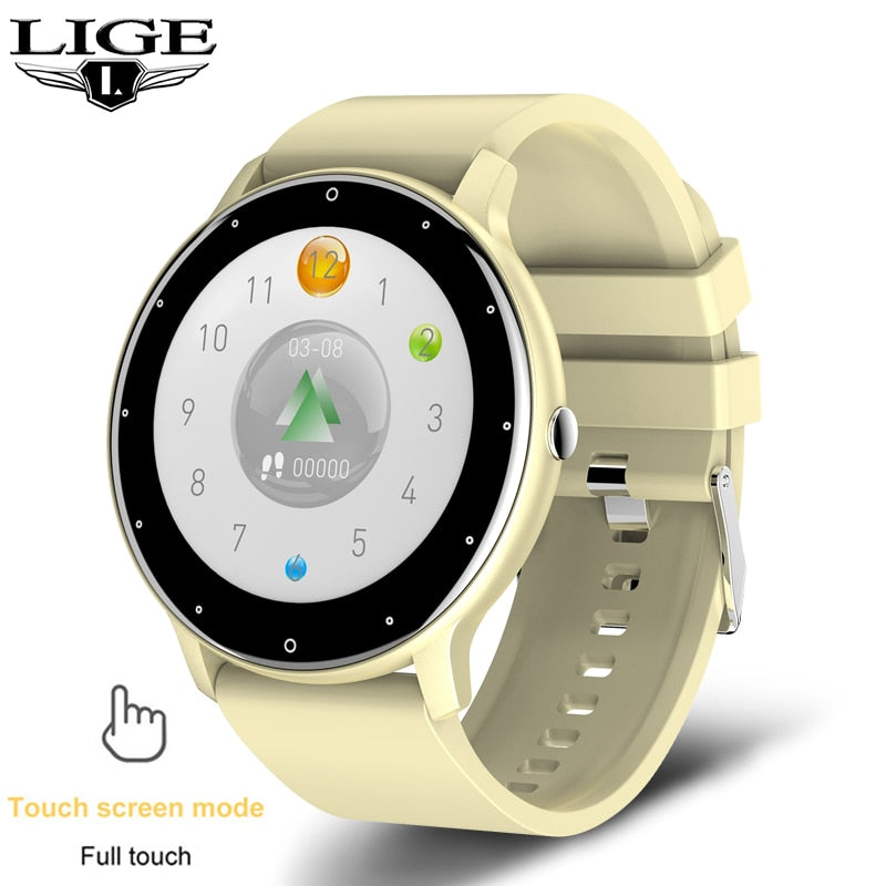 LIGE 2022 New Smart Watch Men Full Touch Screen Sport Fitness Watch IP67 Waterproof Bluetooth Smartwatch Men For Xiaomi Huawei - IZZY Electronics 