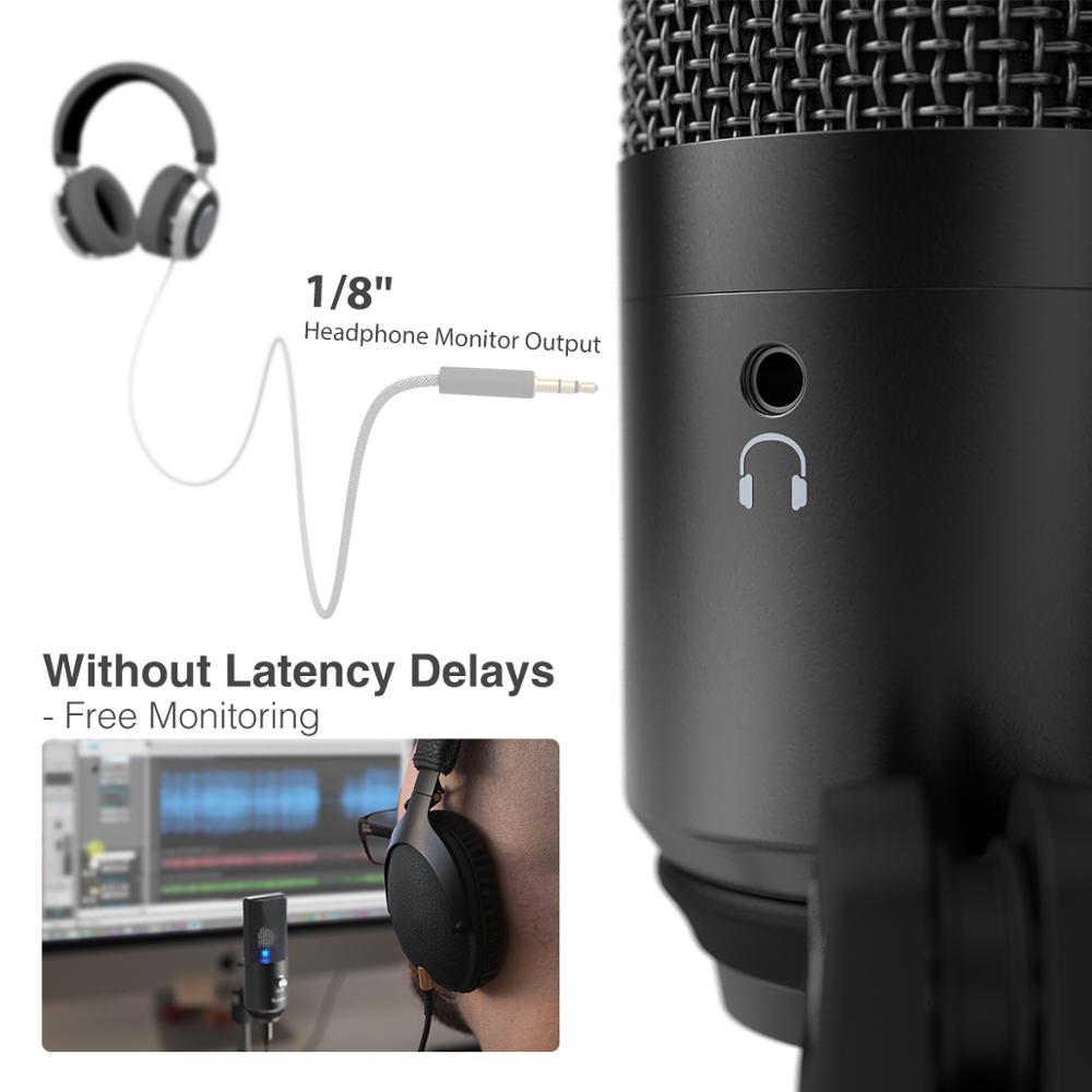 FIFINE USB Microphone for laptop and Computers for Recording Streaming Voice overs Podcasting for Audio&amp;Video K670 - IZZY Electronics 