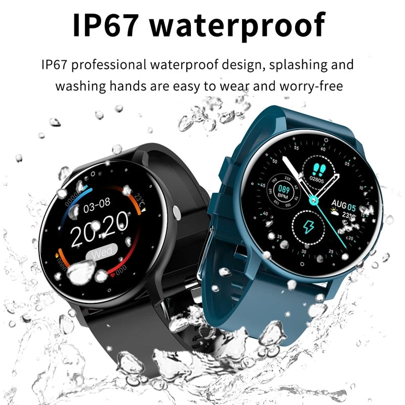 LIGE 2022 New Smart Watch Men Full Touch Screen Sport Fitness Watch IP67 Waterproof Bluetooth Smartwatch Men For Xiaomi Huawei - IZZY Electronics 